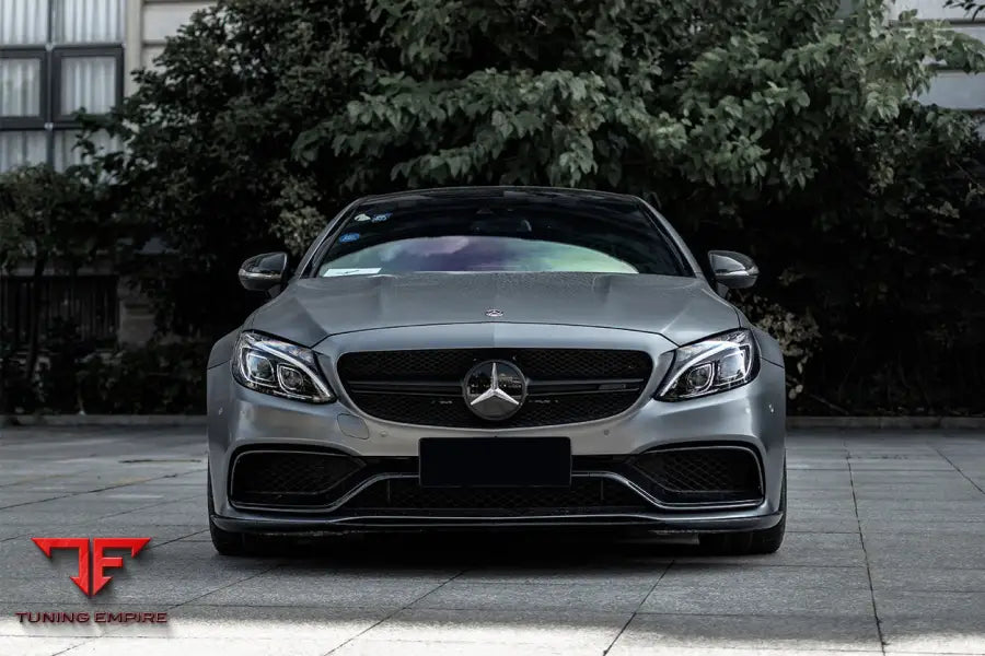 MERCEDES BENZ W205 C63S AMG COUPE BKSS STYLE CARBON FIBER FRONT LIP BSD