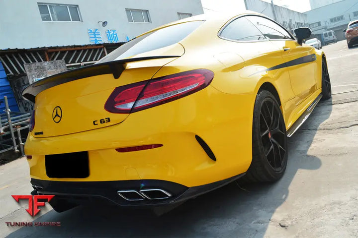 MERCEDES BENZ W205 C63S AMG COUPE PS STYLE REAR DIFFUSER BSD