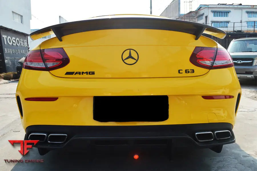 MERCEDES BENZ W205 C63S AMG COUPE PS STYLE REAR DIFFUSER BSD