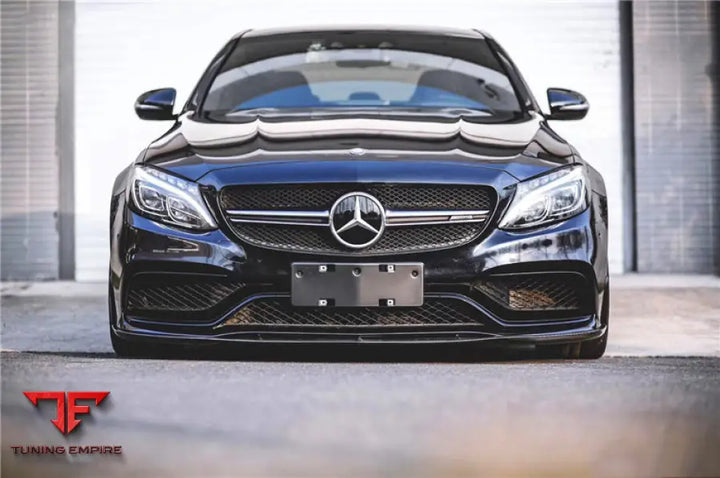 MERCEDES BENZ W205 C63S AMG SEDAN BKSS STYLE CARBON FIBER FRONT LIP BSD