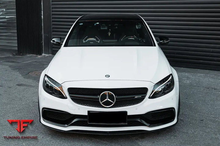 MERCEDES BENZ W205 C63S AMG SEDAN BKSS STYLE CARBON FIBER FRONT LIP BSD