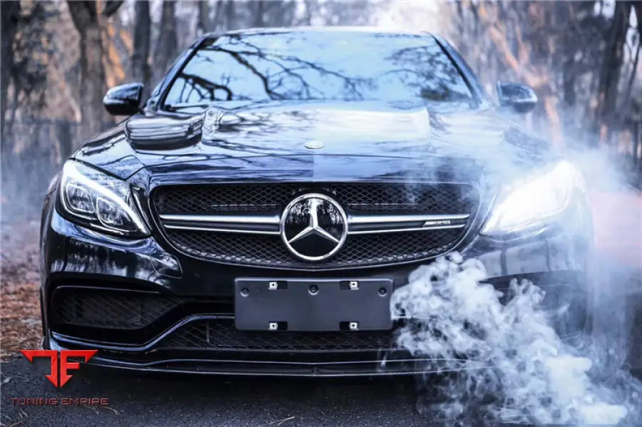 MERCEDES BENZ W205 C63S AMG SEDAN BKSS STYLE CARBON FIBER FRONT LIP BSD