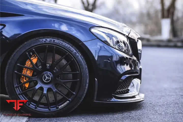 MERCEDES BENZ W205 C63S AMG SEDAN BKSS STYLE CARBON FIBER FRONT LIP BSD