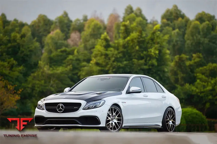 MERCEDES BENZ W205 C63S AMG SEDAN CARBON FIBER SIDE SKIRTS EXTENSION BSD