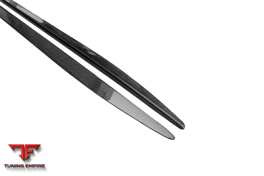 MERCEDES BENZ W205 C63S AMG SEDAN CARBON FIBER SIDE SKIRTS EXTENSION BSD