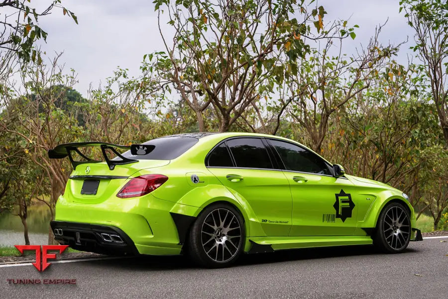 MERCEDES BENZ W205 C63S AMG SEDAN IMP PERFORMANCE CARBON FIBER REAR CAPS BSD