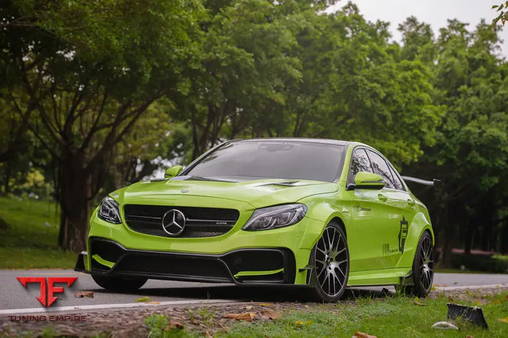 MERCEDES BENZ W205 C63S AMG SEDAN IMP PERFORMANCE PARTIAL CARBON FIBER FRONT BUMPER BSD
