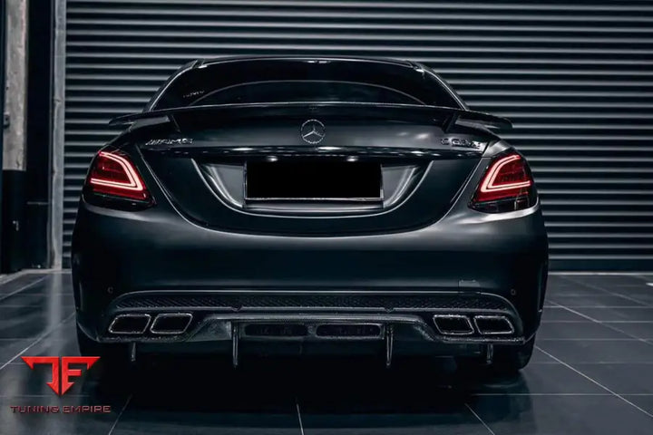 MERCEDES BENZ W205 C63S AMG SEDAN PS STYLE REAR DIFFUSER BSD