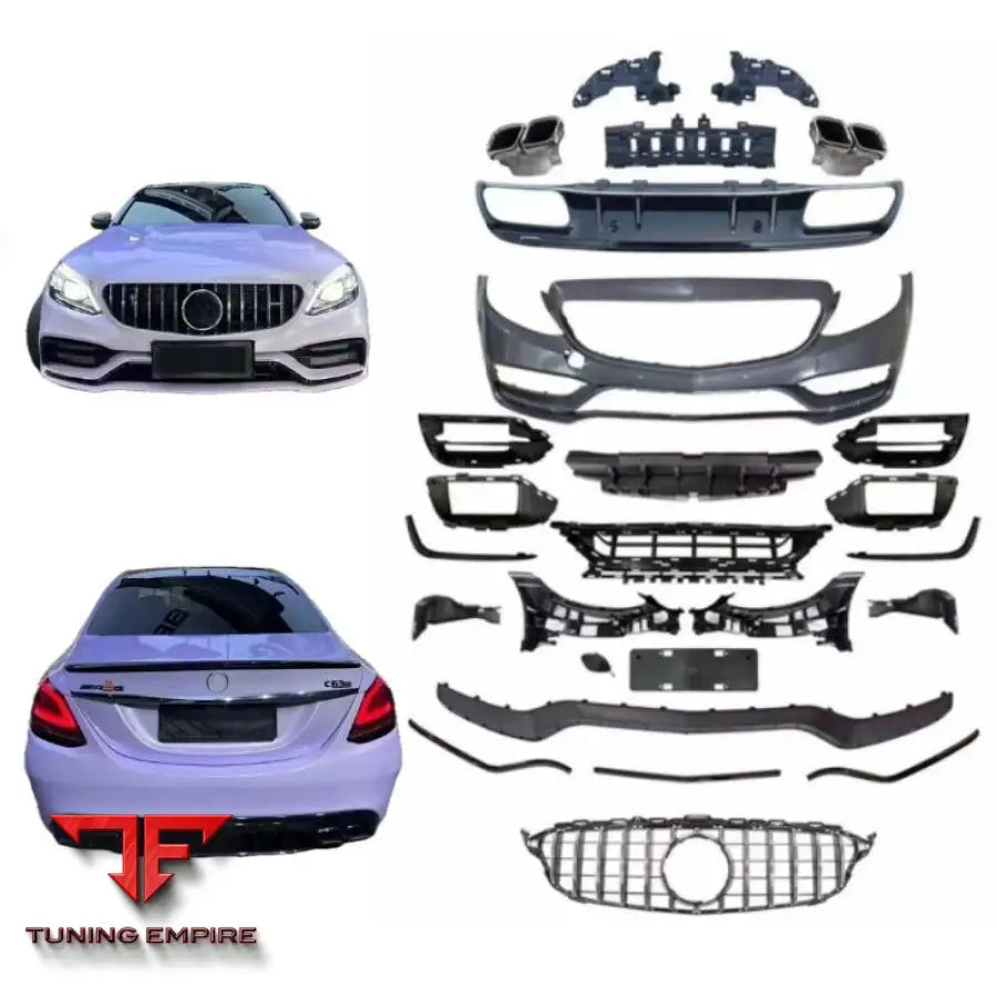 MERCEDES BENZ W205 C63 REAR BUMPER FRONT GRILLE