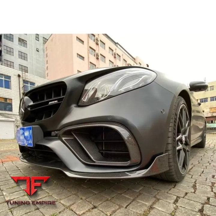 MERCEDES BENZ W213 E63 CARBON FIBER FRONT AND FRONT LIP BODY KITS