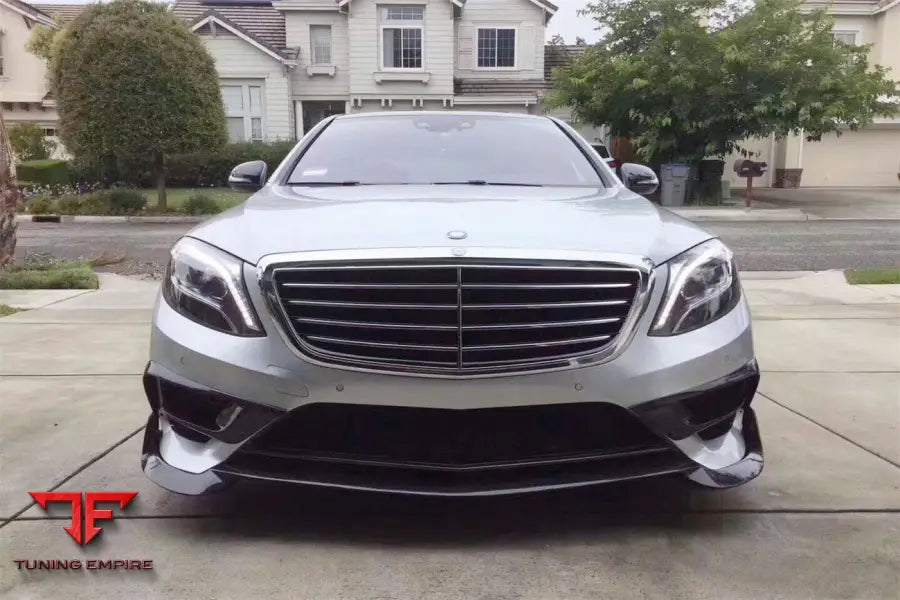 MERCEDES BENZ W222.1 S63 AMG BRS STYLE CARBON FIBER FRONT LIP BSD