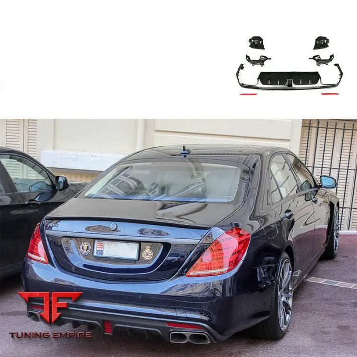 MERCEDES-BENZ W222 S63 S65 B850 REAR DIFFUSER CARBON FIBER EXHAUST