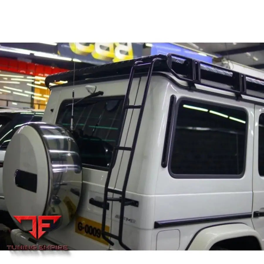 MERCEDES BENZ W463 ROOF RACK WITH LADDER STAINLESS STEEL