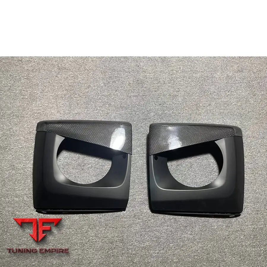 MERCEDES BENZ W463A W464 W463 G350 G63 G500 HEADLIGHT COVER CARBON FIBER
