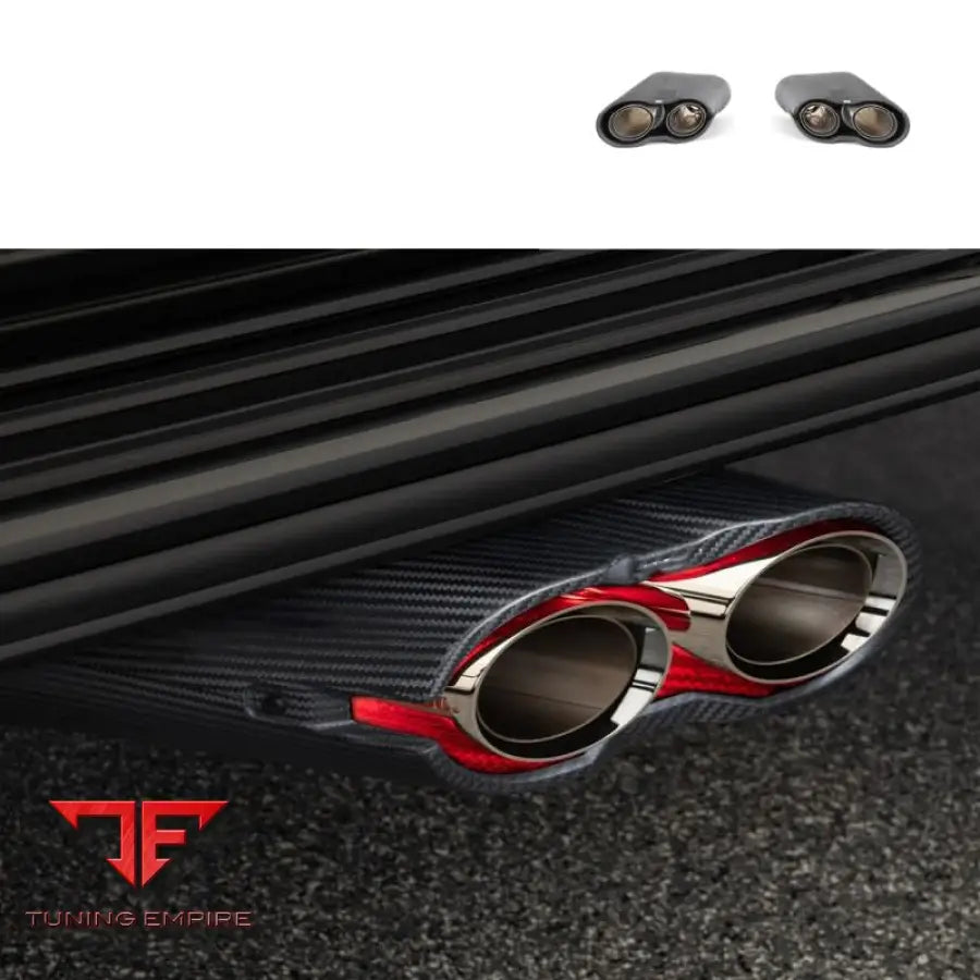 MERCEDES BENZ W464 TIPS DRY CARBON FIBER TIPS FIT EXHAUST