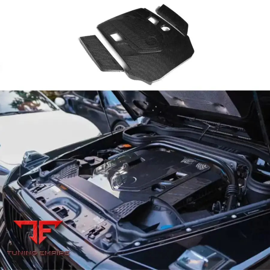 MERCEDES BENZ W464 W463A G500 CARBON ENGINE COVER REPLACEMENT