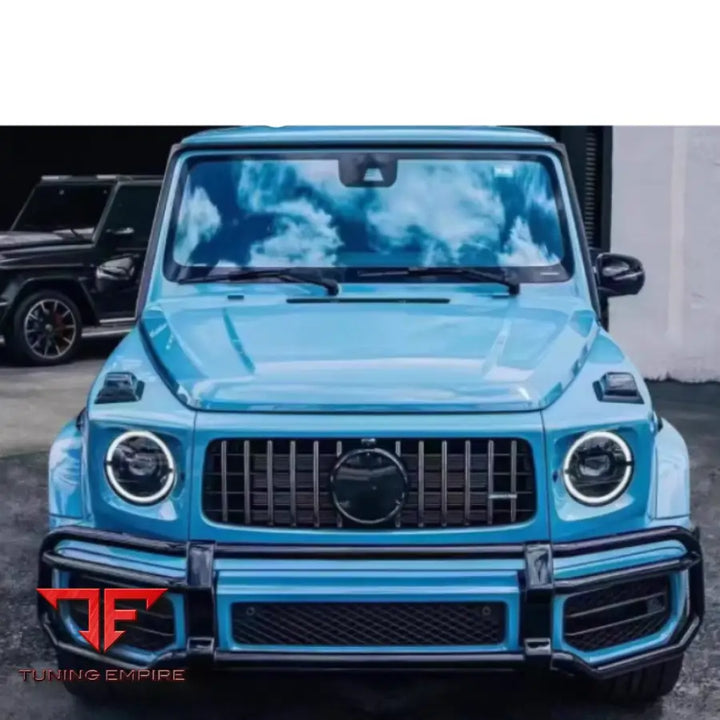 MERCEDES BENZ W464 W463A G63 BLACK OR SILVER FRONT BUMPER GUARD FIT