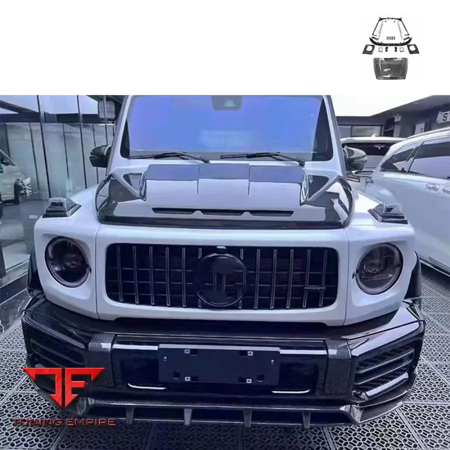 MERCEDES BENZ W464 W463A G63 DRY CARBON FIBER MATERIAL CAR FRONT LIP