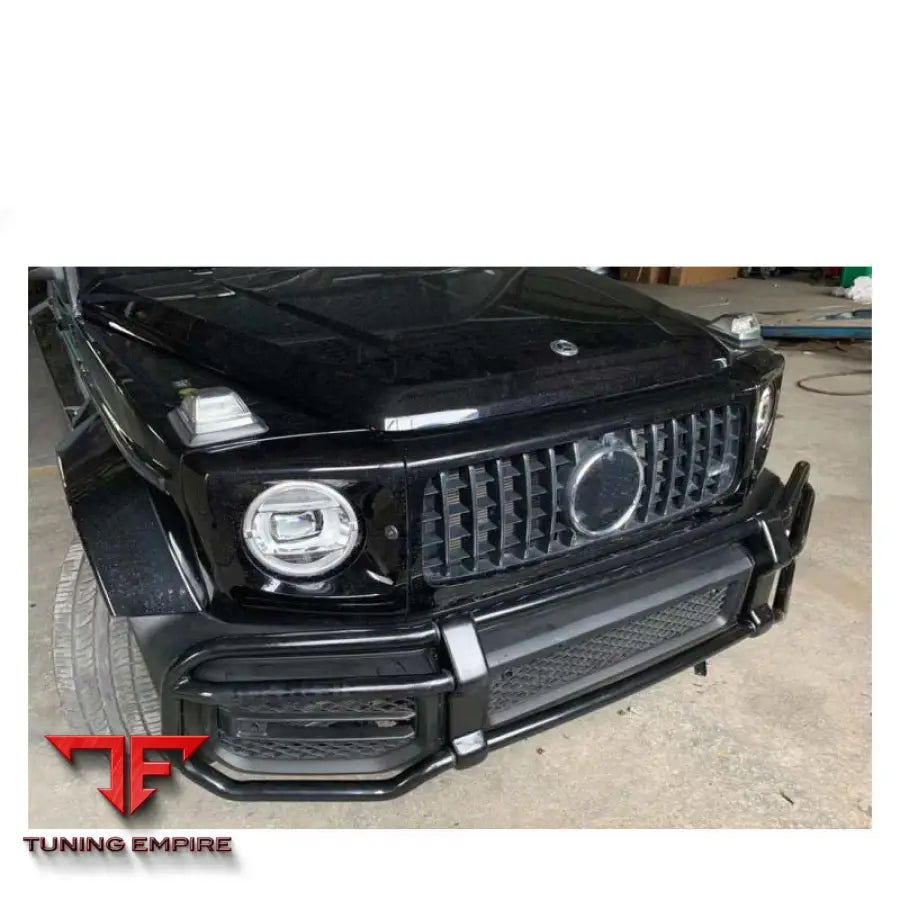 MERCEDES BENZ W464 W463A G63 FRONT BUMPER GUARD WITH IRON BRACKET
