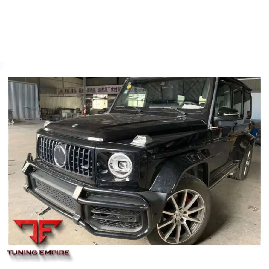 MERCEDES BENZ W464 W463A G63 FRONT BUMPER GUARD WITH IRON BRACKET