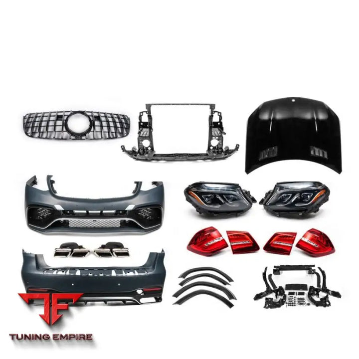 MERCEDES-BENZ X166 GL63 UPGRADE CAR BUMPERS WITH LIGHTS BODY KITS