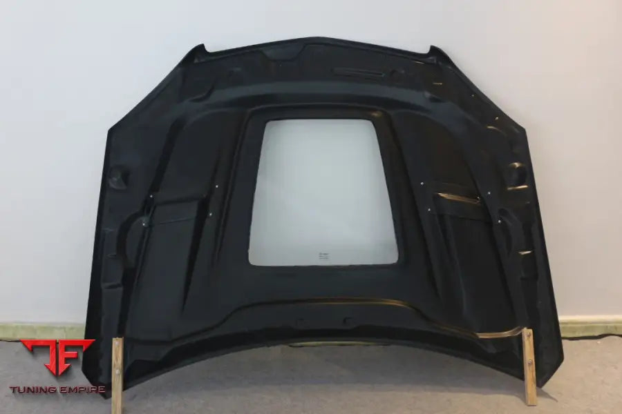 MERCEDES C63 AMG W204 CARBON HOOD WITH GLASS