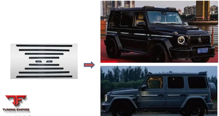 MERCEDES G63 ILLUMINATED SIDE LINE PANELS