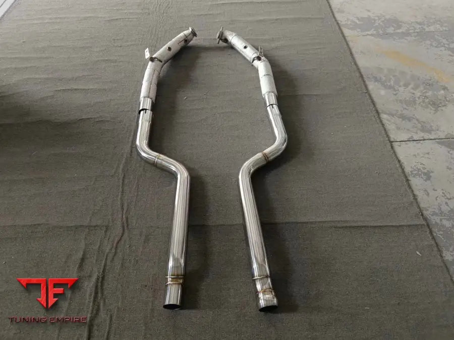 MERCEDES GL63 X166 DOWNPIPES WITH HEAT-WRAP