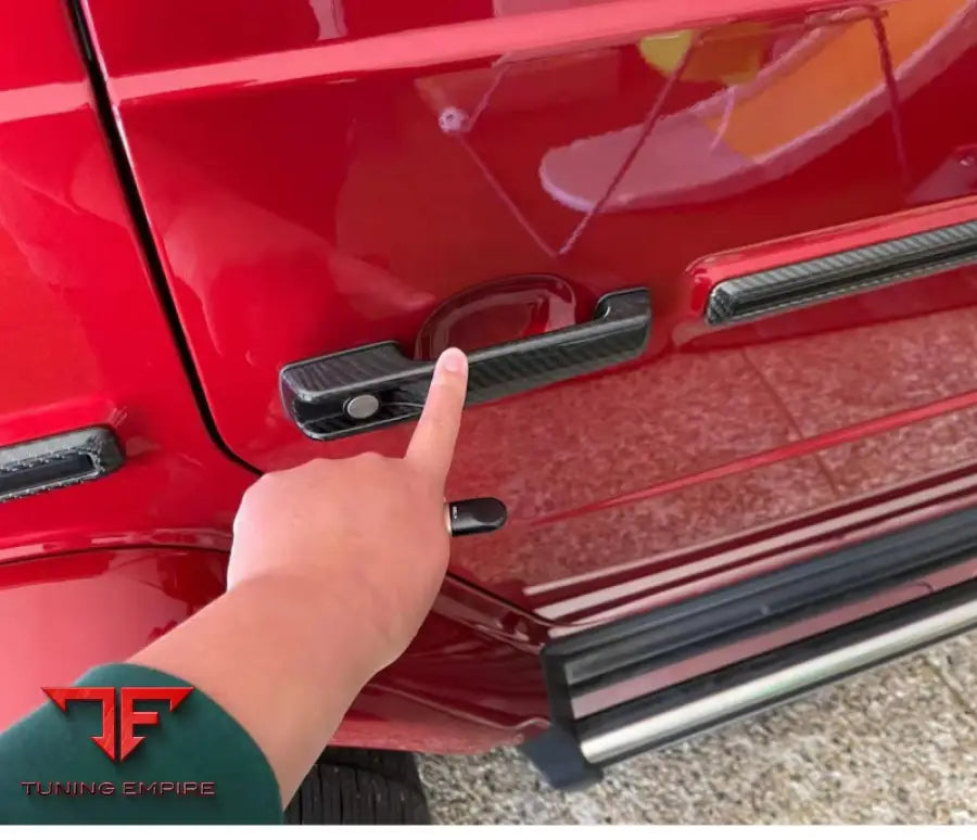 MERCEDES W464 G CLASS CARBON FIBER DOOR HANDLE COVERS