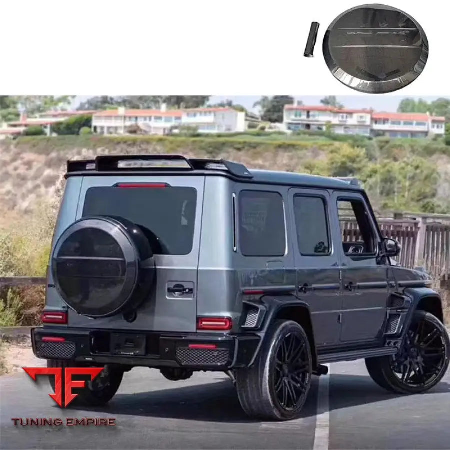 MERCEDES W464 G63 CARBON FIBER REAR TIRE COVER