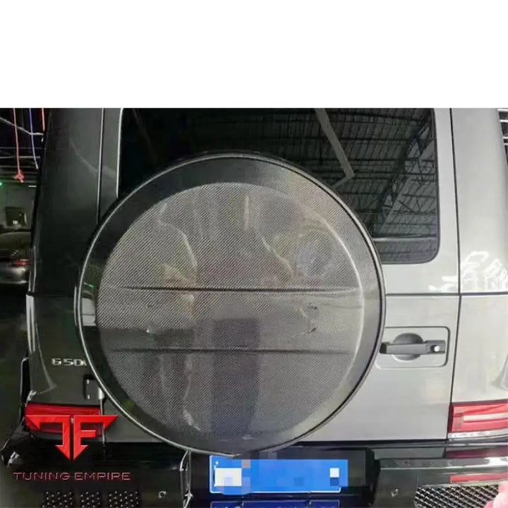 MERCEDES W464 G63 CARBON FIBER REAR TIRE COVER