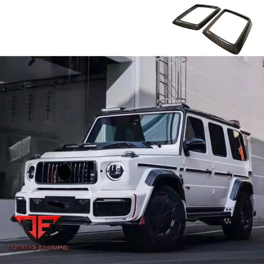 MERCEDES W464 W463A CARBON FIBER TURNING LIGHT BASE COVER