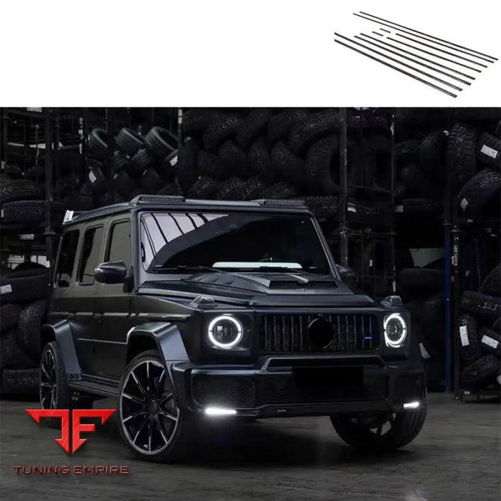 MERCEDES W464 W463A G500 G63 CARBON FIBER SIDE MOLDING TRIM KIT