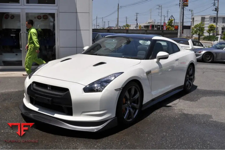 NISSAN GTR R35 CBA AMS STYLE CARBON FIBER FRONT LIP BSD