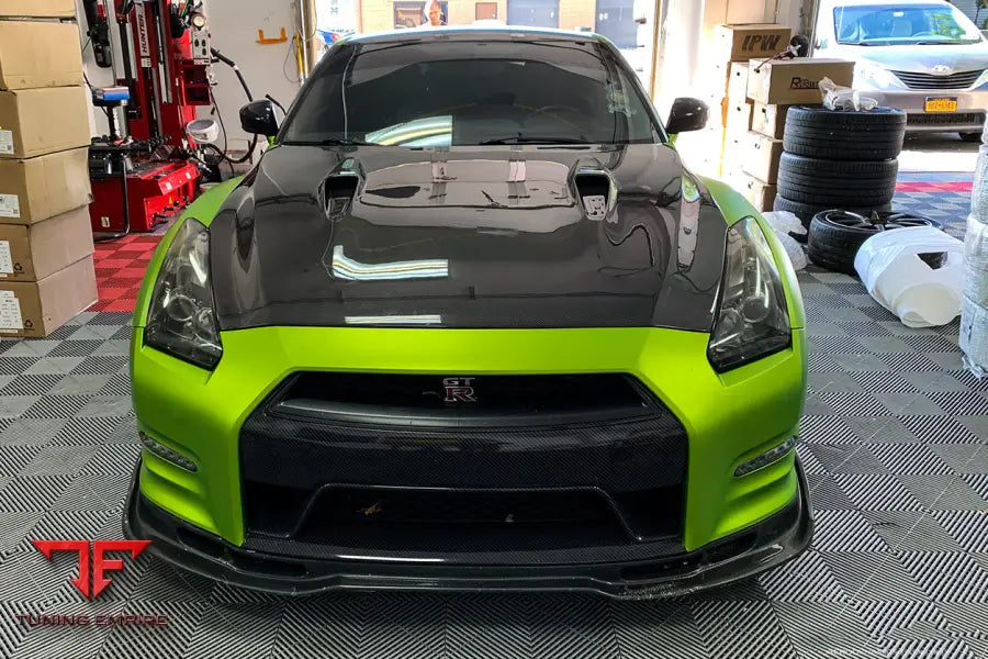 NISSAN GTR R35 CBA/DBA BSE STYLE CARBON FIBER HOOD BSD