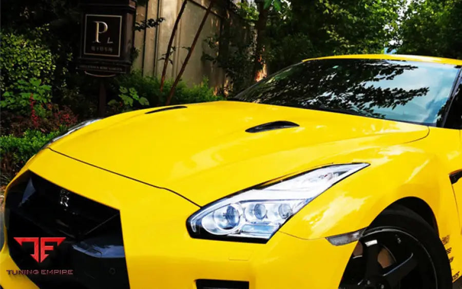 NISSAN GTR R35 CBA & DBA & EBA CARBON FIBER HOOD SCOOP (2 PCS) BSD