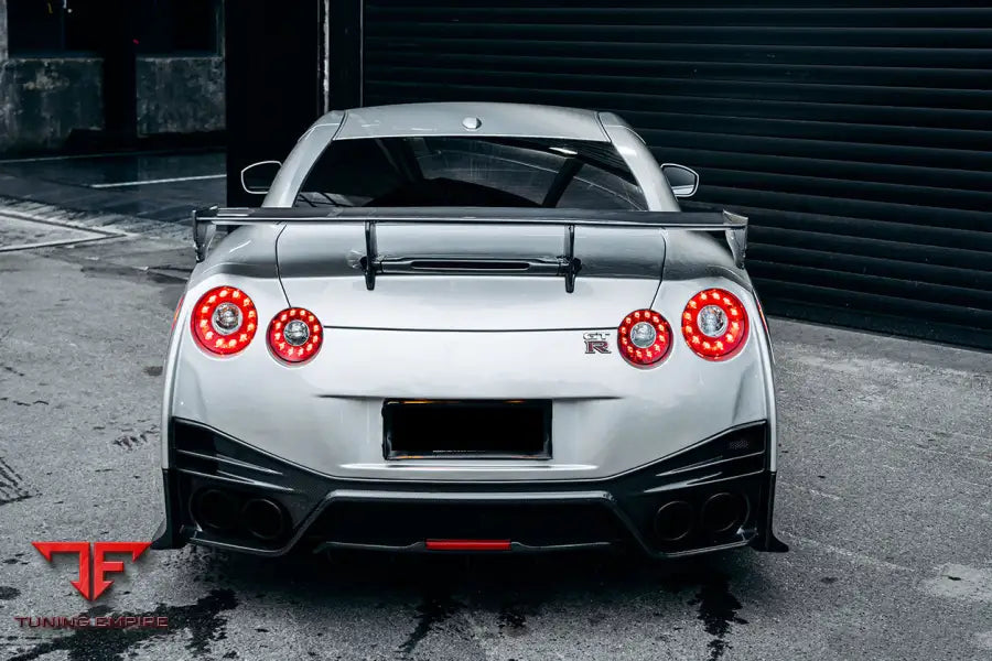 NISSAN GTR R35 CBA DBA EBA NSM STYLE PARTIAL CARBON FIBER REAR BUMPER BSD