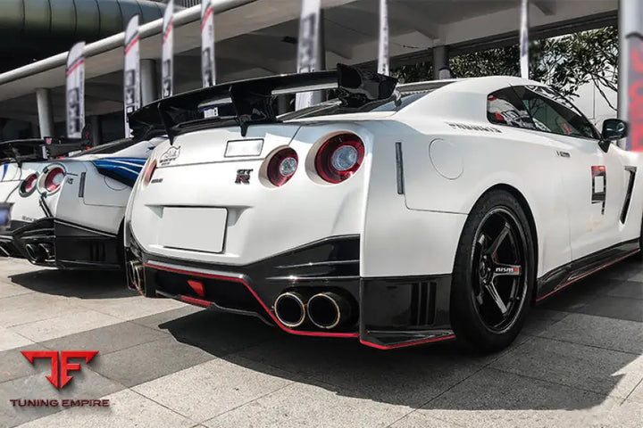 NISSAN GTR R35 CBA DBA EBA NSM STYLE PARTIAL CARBON FIBER REAR BUMPER BSD