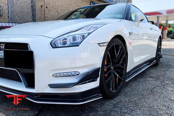 NISSAN GTR R35 CBA/DBA VA-II STYLE CARBON FIBER SIDE SKIRTS UNDER BOARD BSD