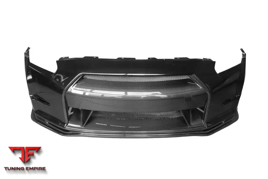 NISSAN GTR R35 CBA DBA VER15 NSM STYLE PARTIAL CARBON FIBER FRONT BUMPER BSD