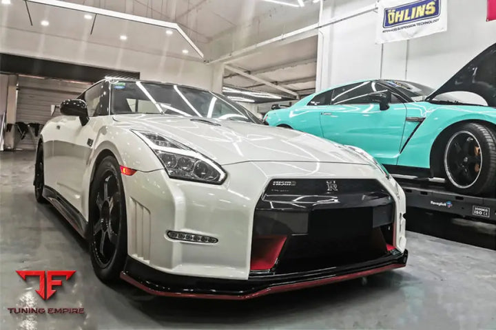 NISSAN GTR R35 CBA DBA VER15 NSM STYLE PARTIAL CARBON FIBER FRONT BUMPER BSD