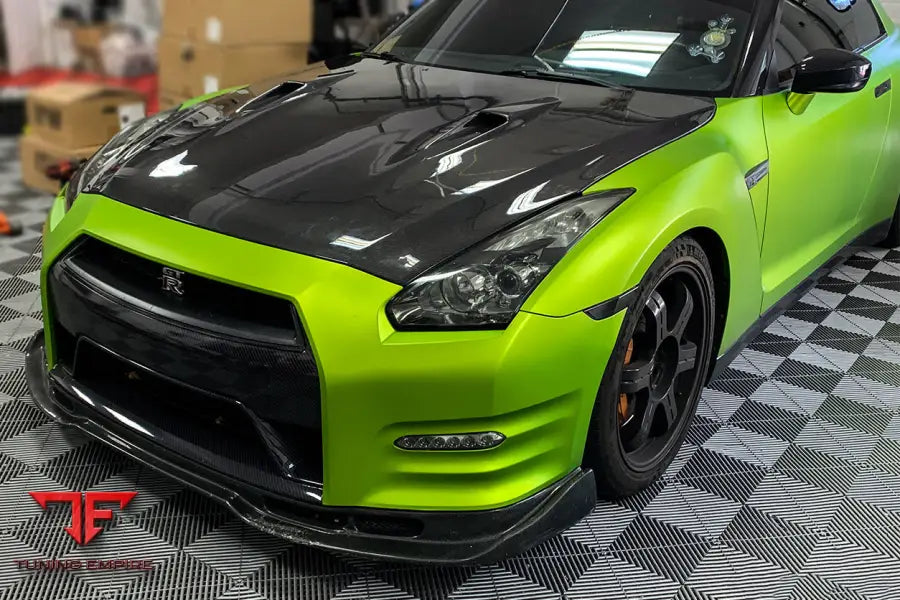 NISSAN GTR R35 DBA BSE STYLE CARBON FIBER FRONT LIP BSD