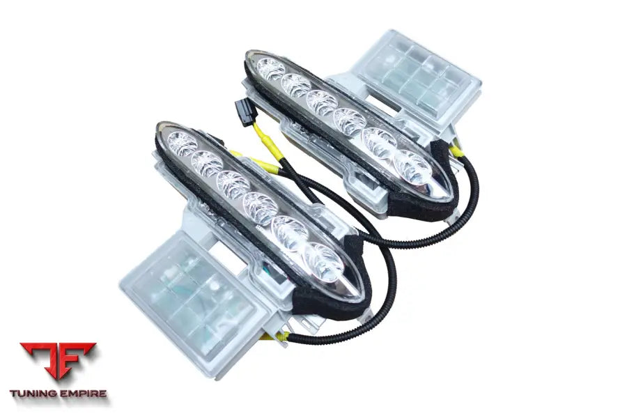 NISSAN GTR R35 DBA FRONT BUMPER LED DAY RUNNING LIGHTS BSD