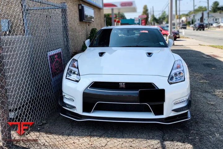 NISSAN GTR R35 DBA MINES STYLE CARBON FIBER FRONT CANARDS BSD
