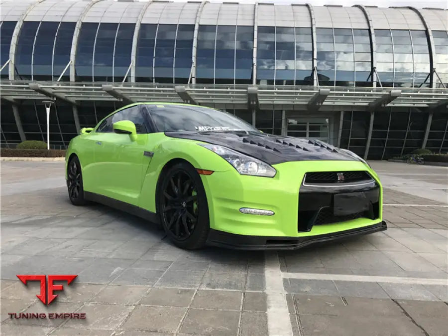 NISSAN GTR R35 DBA NSM STYLE PARTIAL CARBON FIBER FRONT LIP BSD