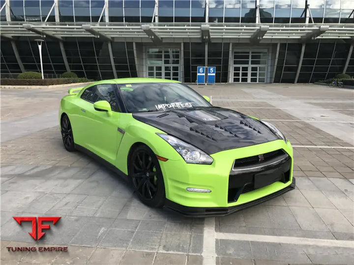 NISSAN GTR R35 DBA NSM STYLE PARTIAL CARBON FIBER FRONT LIP BSD