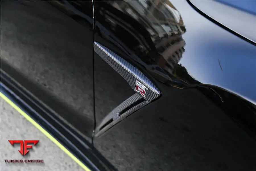 NISSAN GTR R35 DBAEBA CARBON FIBER FENDER LOGO COVER BSD