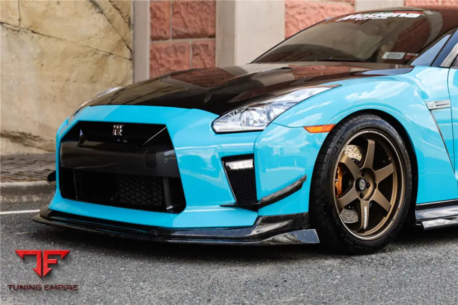 NISSAN GTR R35 EBA BKSS STYLE CARBON FIBER FRONT CANARDS BSD