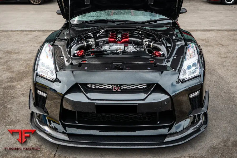NISSAN GTR R35 EBA BKSS STYLE CARBON FIBER FRONT LIP BSD