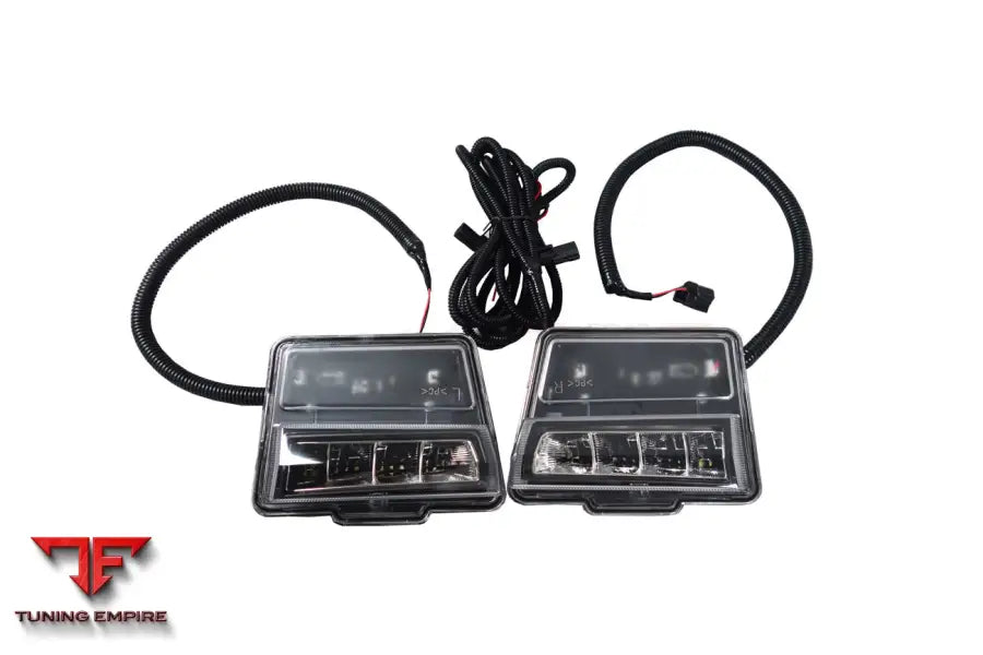 NISSAN GTR R35 EBA FRONT BUMPER LED DAY RUNNING LIGHTS BSD